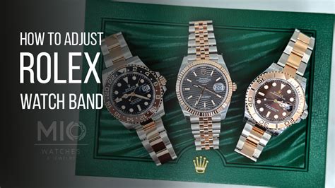 how to adjust rolex band|adjusting rolex oyster watch band.